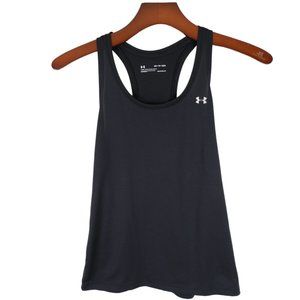 Under Armour Womens Tank Top Black Loose Fit Heatgear Size XS